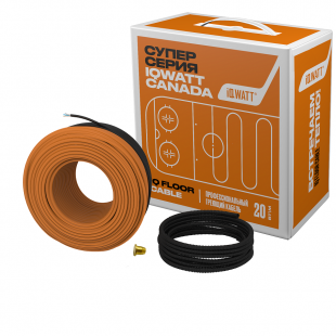 Греющий кабель IQ FLOOR CABLE 20 Вт/м - 90 м
