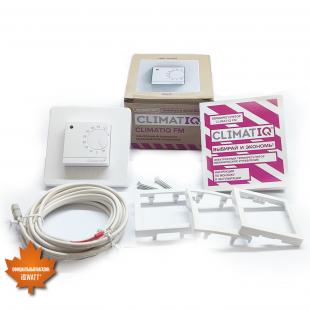 Электронный термостат механическое управление CLIMATIQ FM белый