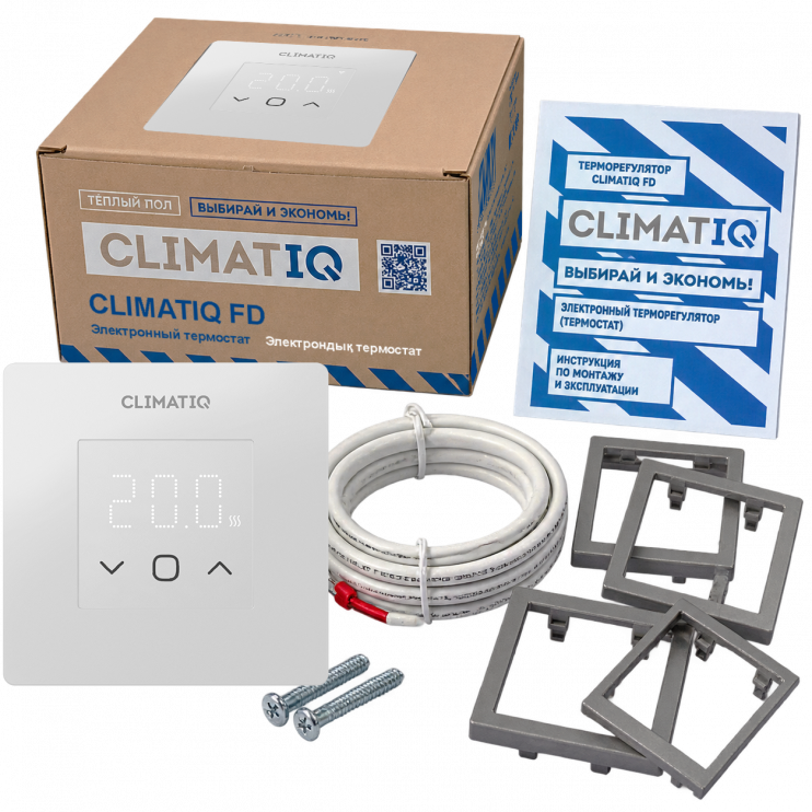 Электронный терморегулятор CLIMATIQ FD серебристый